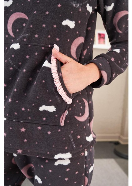 23502 Kadın Desenli Pijama Takım