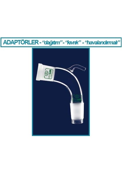 065.33.014 Adaptör Aktarım Eğimli Vakumlu Dişi: Ns 14/23 Erkek: Ns 14/23 1 Adet