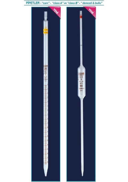021.11.001 Pipet Cam Dereceli Amber Skala 1 ml 10 Adet