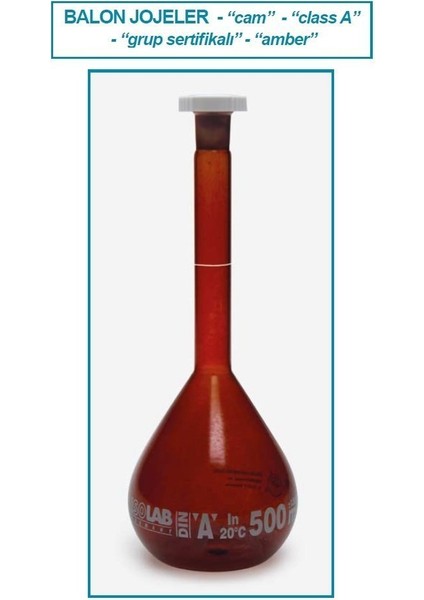 014.01.026 Balon Joje Standard Amber Beyaz Skala 25 ml Ns 12/21 2 Adet