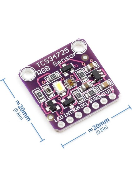 Roba TCS34725 Renk Sensör Modülü TCS34725 Color Sensor Rgb Color Recognition Sensors Module