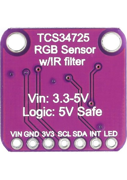 Roba TCS34725 Renk Sensör Modülü TCS34725 Color Sensor Rgb Color Recognition Sensors Module