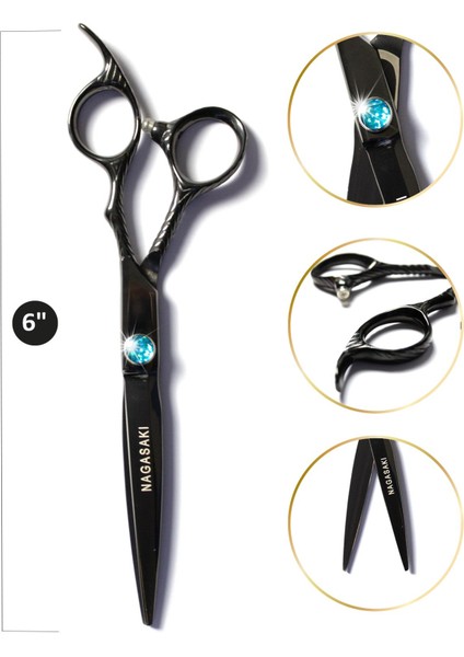 Nagasaki Profesyonel Berber Kuaför Kesim Makası 6" (Inç) No 71