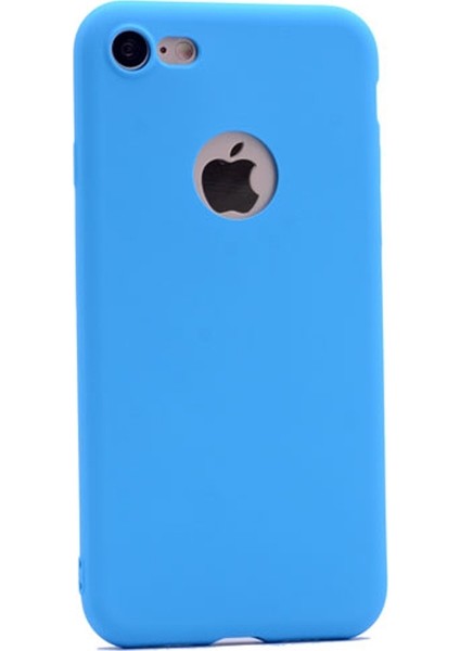 Apple iPhone 7 Kılıf Premier Silikon Kılıf+Nano Glass Koruyucu Turkuaz