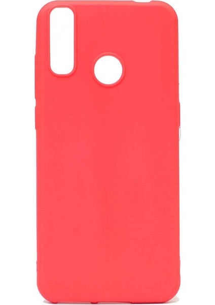 General Mobiile GM10 Kılıf Premier Silikon Koruma+Nano Glass Kırmızı
