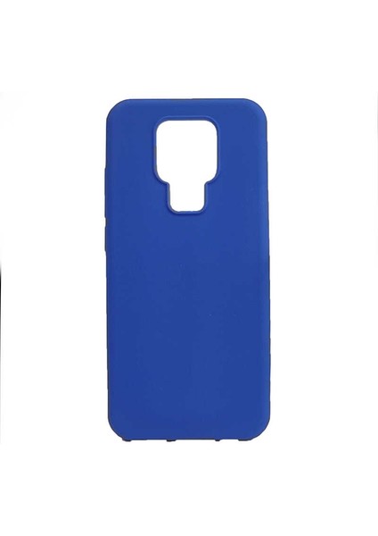 General Mobile Gm 20 Kılıf Premier Silikon Esnek Koruma+Nano Glass Mavi