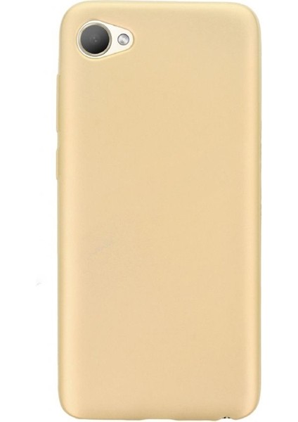 Htc Desire 12 Kılıf Premier Lüx Esne Silikon + Nano Gold