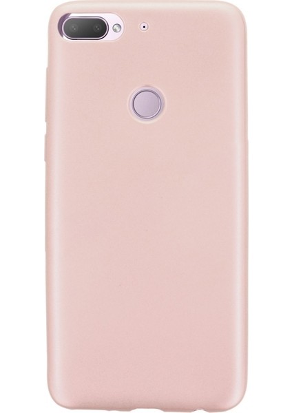 Htc Desire 12 Plus Kılıf Premier Silikon+Nano Ekran Koruyucu Bronz