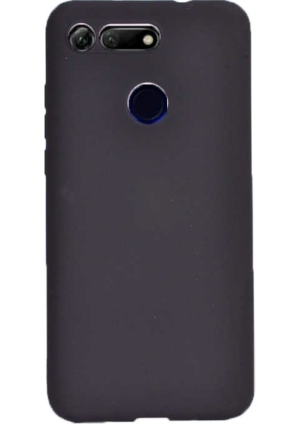 Huawei Honor View 20 Kılıf Premier Silikon Esnek Arka Koruma Siyah