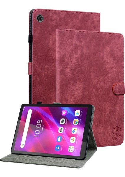 Lenovo Sekmesi Için Kaplan Deri Tablet Kasası M7 3 Gen (Yurt Dışından)