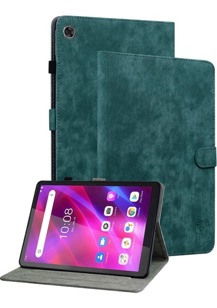Lenovo Sekmesi Için Kaplan Deri Tablet Kasası M7 3 Gen (Yurt Dışından)