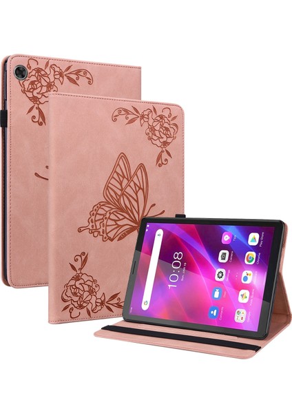 Lenovo Sekmesi Için Çiçek Pu Kılıf M7 3. Gen (Yurt Dışından) modelleri