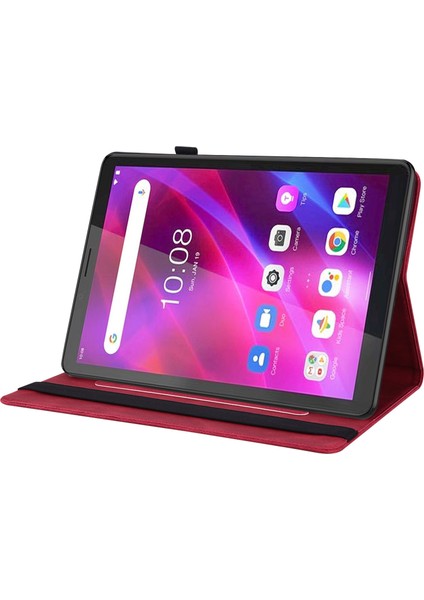 ZH Store Lenovo Sekmesi Için Çiçek Pu Kılıf M7 3. Gen (Yurt Dışından)