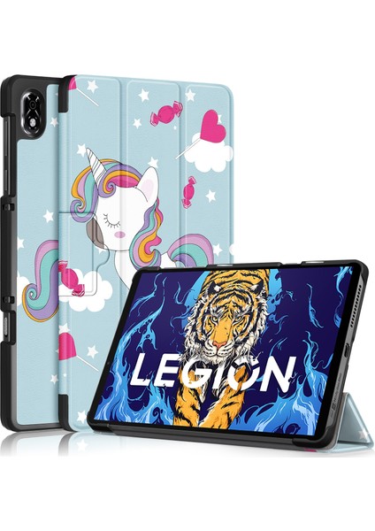 Lenovo Legion Y700 Için Deri Akıllı Tablet Kasası (Yurt Dışından)