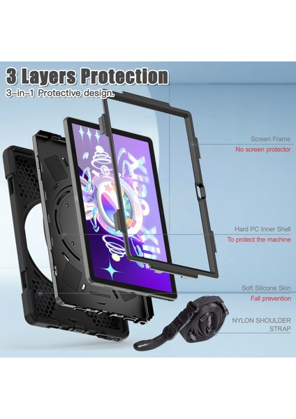 Lenovo Tab M10 Için Tablet Kılıfı Plus 10.6 3. Gen 2022 (Yurt Dışından) modelleri