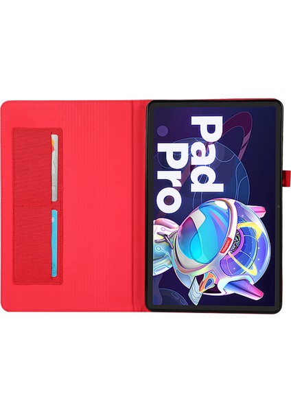 Lenovo Tab P11 Pro Için Kumaş Deri Tablet Kılıf (Yurt Dışından)