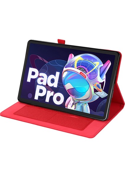 Lenovo Tab P11 Pro Için Kumaş Deri Tablet Kılıf (Yurt Dışından)