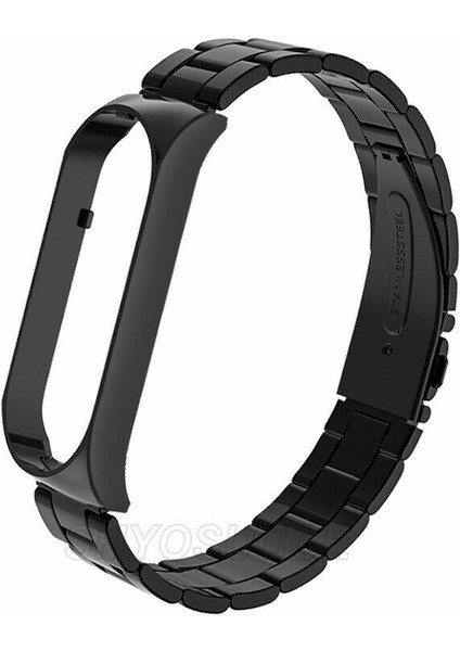 Xiaomi Mi Band 5 Mi Band 6 Tme Çelik Steel Kordon Kayış