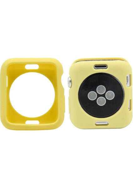 Apple Watch 2 3 4 5 6 38 40 mm Renkli Silikon Kılıf Kapak Koruyucu