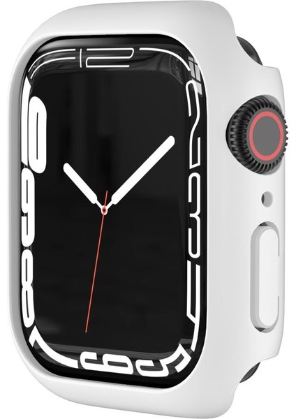 Apple Watch 7 Serisi 41MM Rubber Sert Plastik Mat Kılıf Kapak