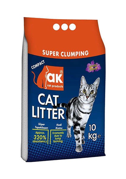 Lavanta Kokulu Kalın Taneli Kedi Kumu