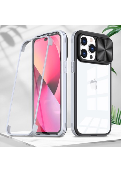 For iPhone 14 Pro Menteşe Kayma Şeffaf Cep Telefonu Kılıfları(Yurt Dışından)
