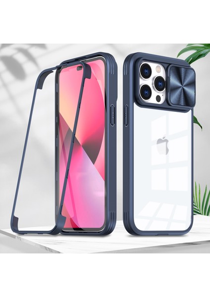 For iPhone 14 Pro Menteşe Kayma Şeffaf Cep Telefonu Kılıfları(Yurt Dışından)