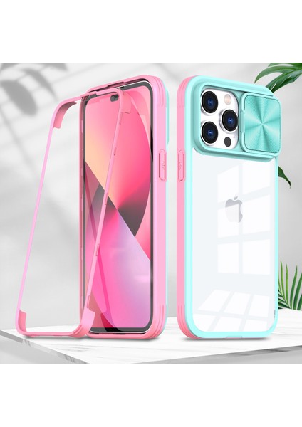 For iPhone 14 Pro Max Menteşe Kayma Şeffaf Cep Telefonu Kılıfları(Yurt Dışından)