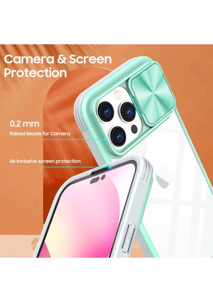 For iPhone 14 Plus Menteşe Kayma Şeffaf Cep Telefonu Kılıfları(Yurt Dışından) fırsatları