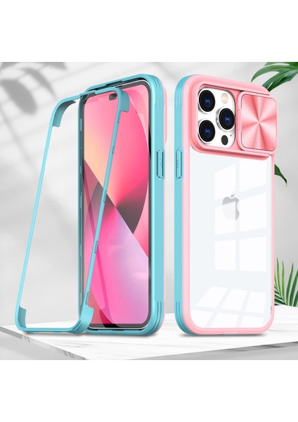 For iPhone 14 Menteşe Kayma Şeffaf Cep Telefonu Kılıfları(Yurt Dışından)