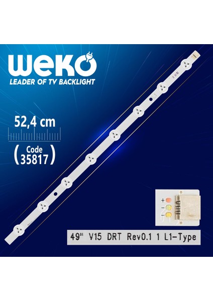 49 V15 Drt Rev0.1 1 L1-Type - 52.4 cm 8 Ledli - (WK-1280)