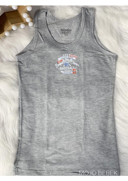 Erkek Çocuk Baseball Atlet Boxer Takım K128216 Gri