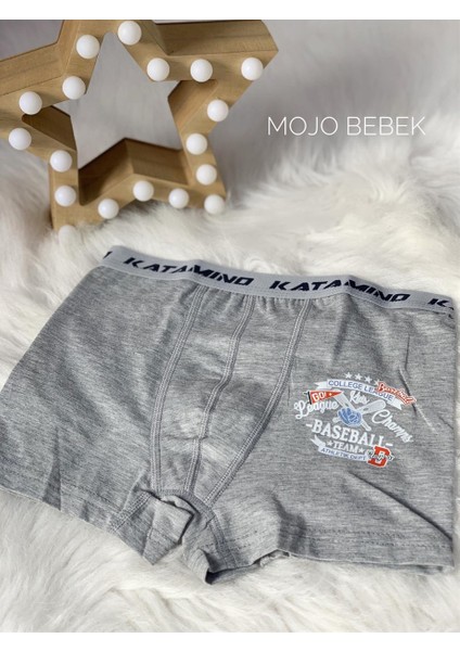 Erkek Çocuk Baseball Atlet Boxer Takım K128216 Gri modelleri