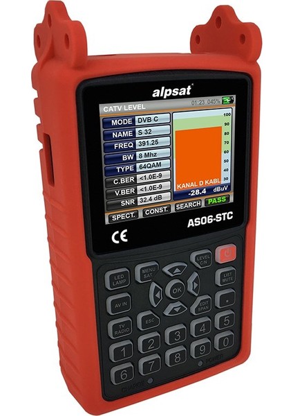 Alpsat AS06-STC Satfınder 6 Hd Slım Görüntülü Uydu Bulucu + Kamera Tester Cihazı