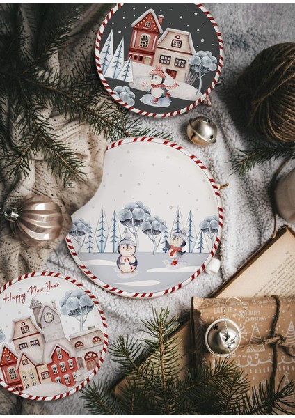 Penguin Servis Tabağı 6 Lı Set 26 cm