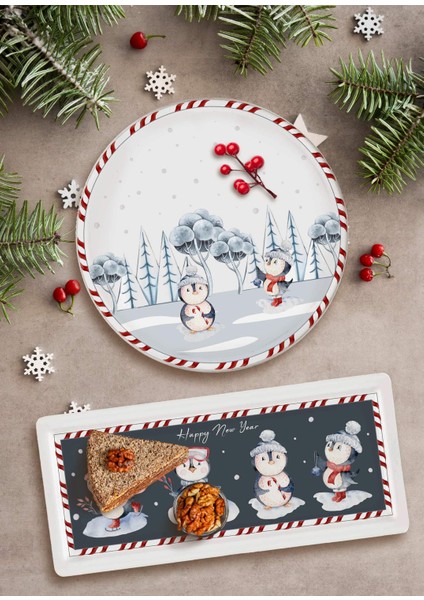 Penguin Servis Tabağı 6 Lı Set 26 cm fiyatları