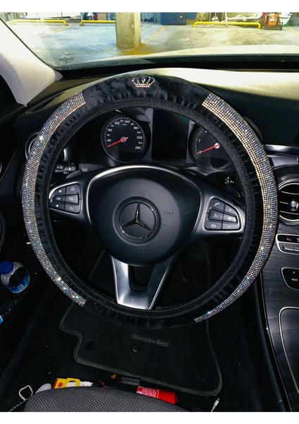 Peugeot Yarım Ay Swarovski Gümüş Taş Direksiyon Kılıfı fırsatları