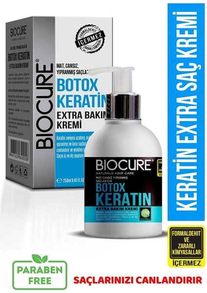 Botox Keratin Extra Bakım Saç Kremi 250 Ml.