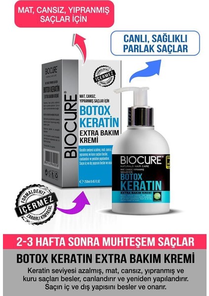 Botox Keratin Extra Bakım Saç Kremi 250 Ml.