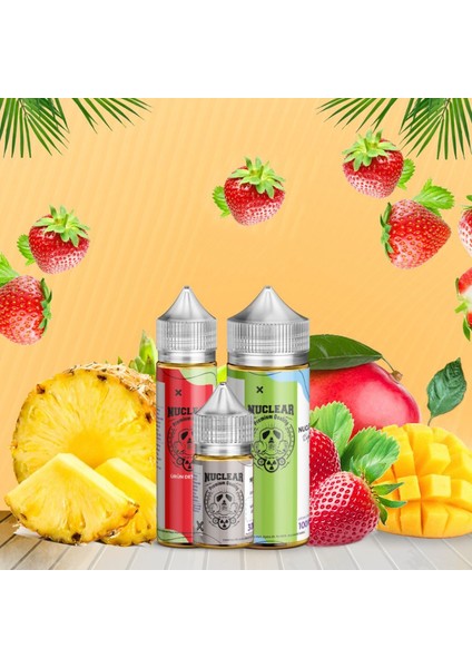 Exotic 30 60 100 ml Dıy Kit Çilek Ananas Mango Ahududu Buz Gıda Aroması ( 6 ml Aroma Içerir )