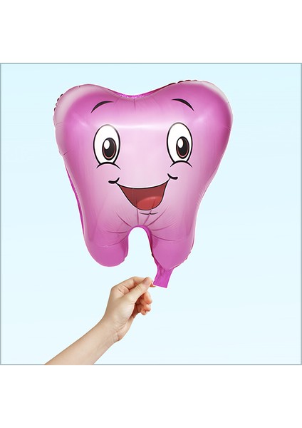 Diş Folyo Balon, 50 cm - Pembe