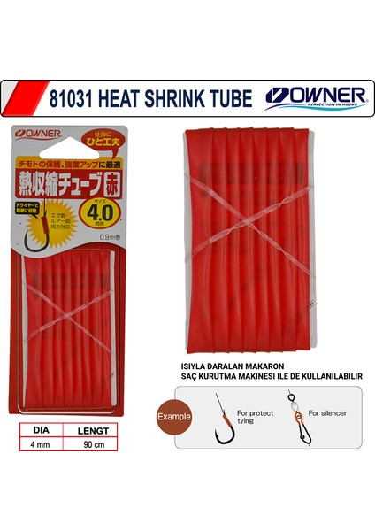 81031 Heat Shrink Tube 1.2m Red