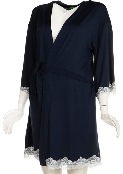 Dantelli Esnek Kumaş Sabahlık modelleri