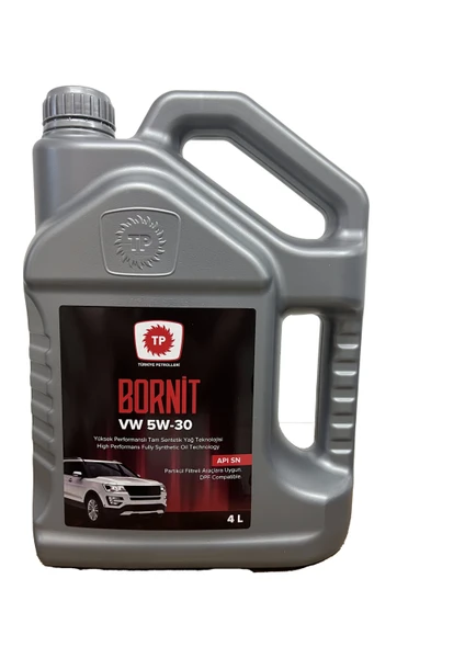 Türkiye Petrolleri Bornit Vw 5W-30 4 Litre Motor Yağı ( Üretim Yılı :2022 )