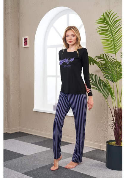 23543 Kadın Çizgili Pijama Takım fiyatları