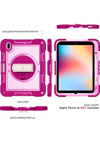 Apple iPad 10. Nesil Tablet Kılıfı - Kırmızı (Yurt Dışından) fiyatları