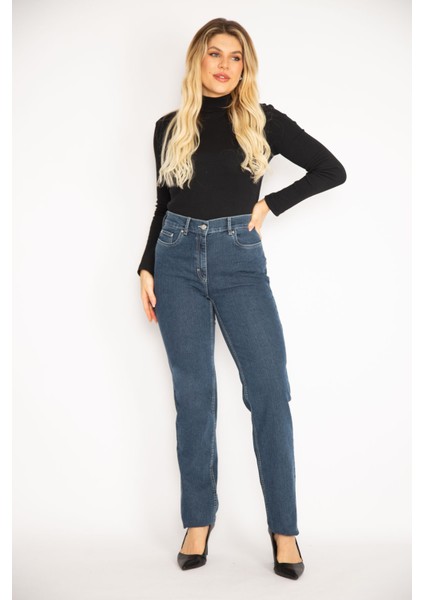 Kadın Lacivert 5 Cepli Kot Pantolon 65N35143