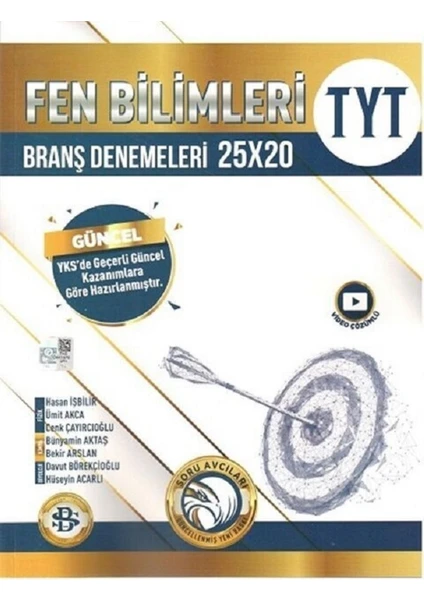 Bilgi Sarmal Yayınları TYT Fen Bilimleri 25 x 20 Branş Denemeleri