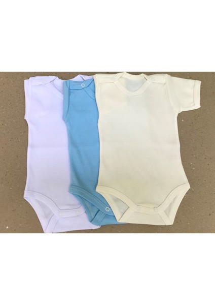 Çıtçıtlı Badi Kısa Kol (3 Lü Paket)