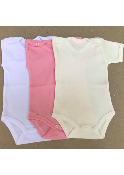 Çıtçıtlı Badi Kısa Kol (3 Lü Paket)